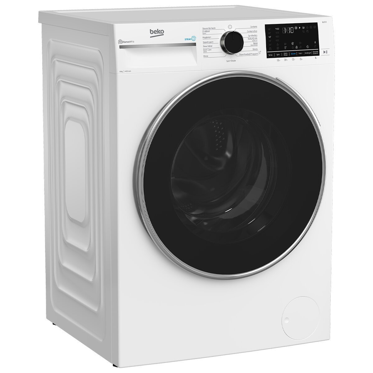 Beko 8kg Front Load Washer with Steam BFLB8020W - Image 3