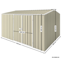 3.75m x 3m Gable Roof Garden Shed - Image 2