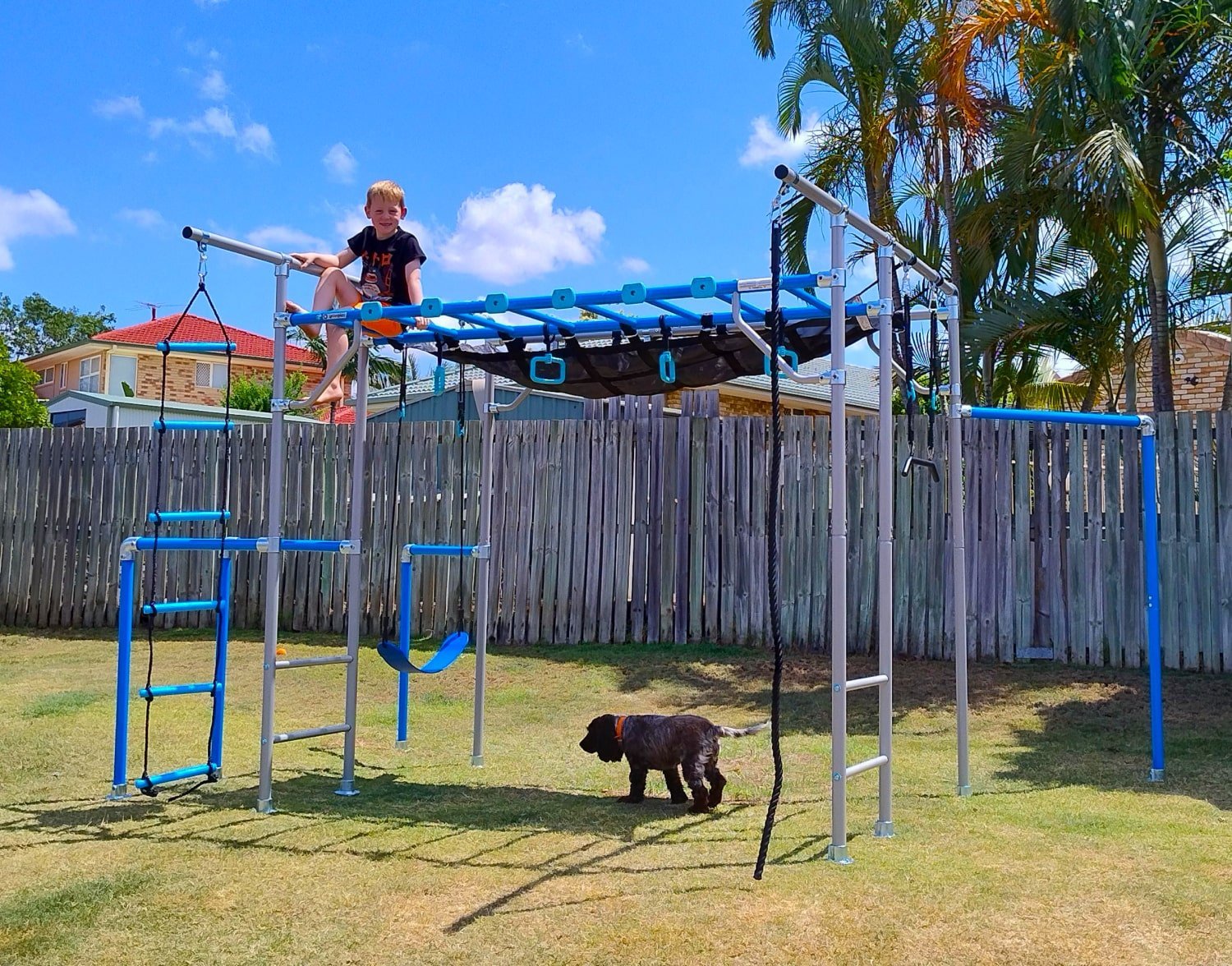 Large Climbing Frame – Kids Monkey Bars & Swing Set