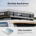 San Hima Kalbarri Lite Rooftop Tent Hardshell With Ladder Grey Camping 4WD 4x4 - Image 4